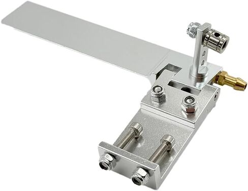 1PC RC Boat Aluminium Alloy Rudder with Water Inlet Pick Up Absorbing Steering for RC Boat Ship Building Part (75mm Blue) in Saudi Arabia