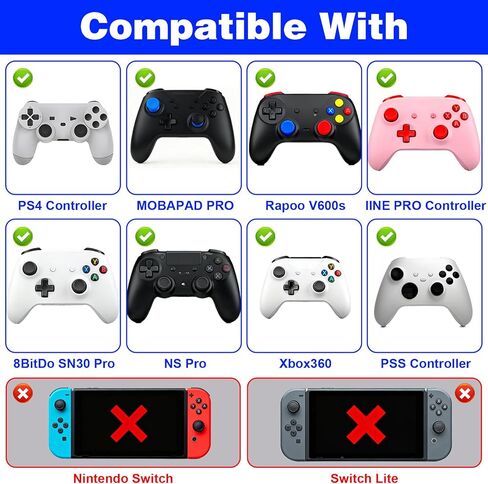 Ouligay 10 Pairs Controller Thumb Grips for Ps4/Ps5 Silicone Joystick Caps Replacement Anti-Slip Anti-Stickiness Thumbstick Grips Caps Cover Full Protection in Saudi Arabia
