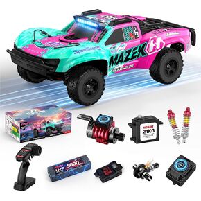 Hosim 1/10 RC Truck 4WD Brushless Buggy Cars, MAZEK RTR 62+ MPH Hobby Grade High Speed Remote Control Car for Adults & Teens Off-Road Bashing, Rock Crawling, Racing Waterproof Electric Monster Trucks in Saudi Arabia