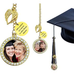 مخصص التخرج شرابة صورة سحر شخصية 2025 2026 لغطاء تذكاري سحر للكلية المدرسة الثانوية حفل التخرج هدية تذكارية (شرابه بيضاوية لهجة فضية) in Kuwait