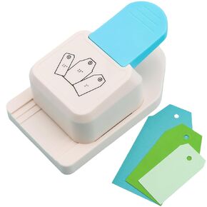 4-in-1 Tag Punch for Paper Crafts, 2026 New Gift Tag Marker Punch, 4cm/3cm/2cm Label Corner Punches for Crafting, 4 Shapes Card Making Arts Corner Cutter DIY Projects, Photo,Cards, Scrapbook Pages in Saudi Arabia
