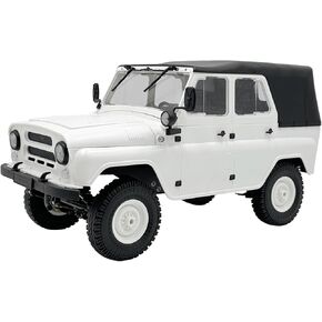ARRIS 1/12 RC Crawler، WPL C94 UAZ-469 Scale RC Rock Crawler 4x4 2.4 جيجا هرتز RTF شاحنة للطرق الوعرة، شاحنة عسكرية RC 4WD مع هدية درجة هواية التوجيه المتناسبة للبالغين in Kuwait