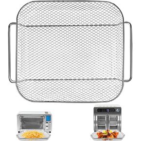 قطع غيار مقلاة الهواء لـ Emeril Lagasse Everyday 360 26 QT مقلاة هواء كبيرة جدًا، 12.5 بوصة × 10.2 بوصة ملحقات مقلاة الهواء الفولاذية رف سلكي in Kuwait