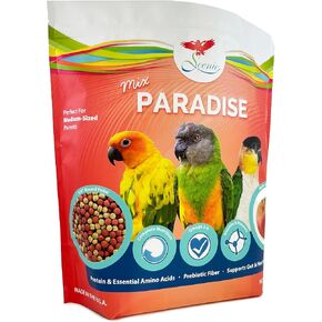 Scenic Mix Paradise Medium Parrot Food - 3.5 lb Bag - 1/4" Bird Pellets - Complete Nutrition for Sun Conures, Pionus, Senegals, Caiques & More in Saudi Arabia