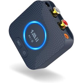 جهاز استقبال 1Mii B06S+ Bluetooth 5.2، ومحول صوت HiFi Bluetooth مع LDAC، وaptx HD وaptx منخفض الكمون، وصوت عالي الدقة طويل المدى مع التحكم في مستوى الصوت، ومخرجات 3.5 مم وRCA، إعداد سهل لنظام ستيريو منزلي in Kuwait