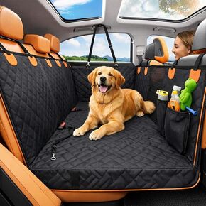Dog Car Seat Cover for Back Seat – Waterproof Quilted Dog Hammock with Side Protection, Non-Slip, Heavy Duty Pet Seat Cover for Cars, SUVs & Trucks in Saudi Arabia