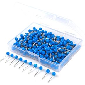 Straight Pins for Fabric Quilting Clothing Design Colorful Round Head Sewing Pin with Case Map Pins for Map in Kuwait