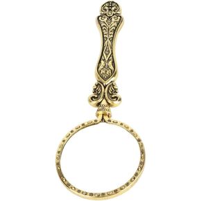 Glass Vintage Finish Precision Handheld Magnifying Glass for Collectors Jewelry Paintings Carvings Handicrafts Stamps Sewing Use(Antique Gold) in Saudi Arabia