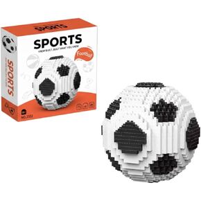 Professional Soccer Building BlocksSet, Classic Black and White Sports Theme Decor, Advanced Interlocking Desk Display Modelwith Customizable Assembly Optionsfor Modern Office and Home Interior Design in Kuwait