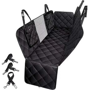 Pryze Dog Car Seat Cover for Back Seat with Mesh Window & Side Flaps | 100% Waterproof Dog Hammock for Cars Trucks & SUVs | 600D Heavy Duty Scratch Proof Nonslip | Easy Install & Machine Washable in Saudi Arabia