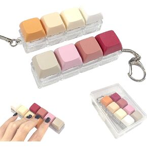 2 Pack Slient and Clicky Keyboard Fidget Toy – Creamy, Stress Relief Fidget Clicker Keychain,Quiet Anxiety Toys for Adults at Work, Travel, Home – Anxiety Relief & Focus Boost in Saudi Arabia