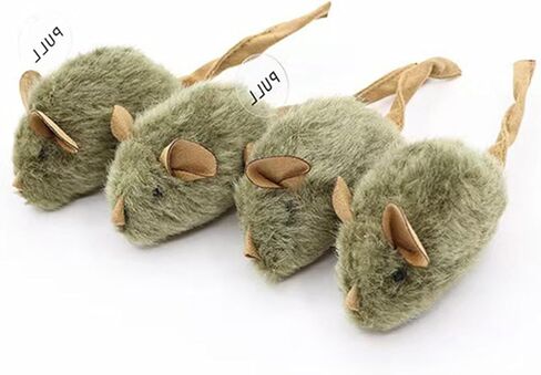 Cute Plush Cats,Plush Squeaky Plush Cats Toy Automatic Electronic Moving Mouse Kitten Toy for Indoor Play Exercises in Saudi Arabia