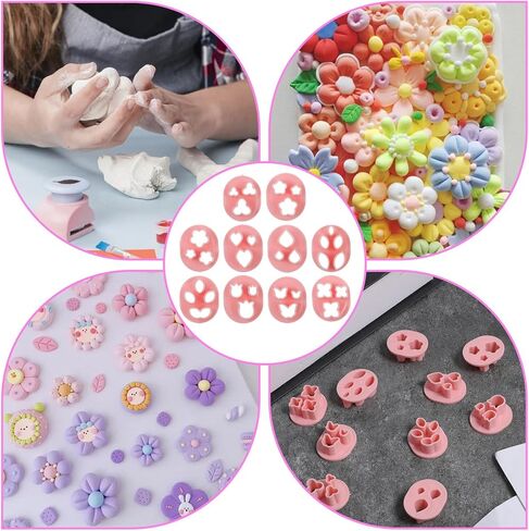 10 أشكال من قواطع طين البوليمر، قواطع طين الزهور الصغيرة لأقراط طين البوليمر لصنع أوراق الفراشة والطين، مجموعة أدوات قطع البوليمرات الطينية لأدوات صناعة المجوهرات والحرف اليدوية in Saudi Arabia