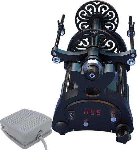 Electric Spinning Wheel with Digital Display, 12V Adjustable Speed Yarn Winder, Portable Yarn Winding Machine with Reverse Function,Black in Saudi Arabia