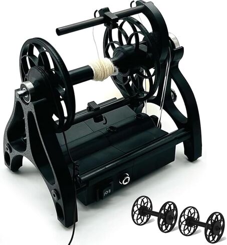 12V Adjustable Electric Fiber Spinning Wheel - Professional Yarn Spinning Wheel Kit 800rpm Maximum Speed,No Installation Required Spinning Wheel for DIY Artisans Yarn Weaving in Saudi Arabia