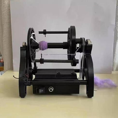 12V Adjustable Electric Fiber Spinning Wheel - Professional Yarn Spinning Wheel Kit 800rpm Maximum Speed,No Installation Required Spinning Wheel for DIY Artisans Yarn Weaving in Saudi Arabia