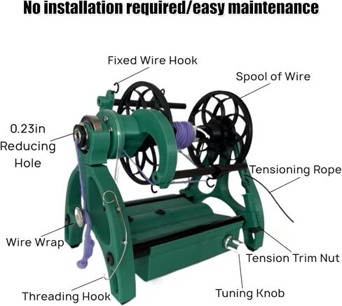 12V Adjustable Electric Fiber Spinning Wheel - Professional Yarn Spinning Wheel Kit 800rpm Maximum Speed,No Installation Required Spinning Wheel for DIY Artisans Yarn Weaving in Saudi Arabia