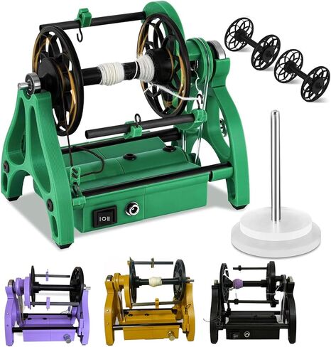 12V Electric Fiber Spinning Wheel for Yarn Making - Professional Yarn Spinning Wheel Kit 800rpm Maximum Speed,Maintenance-FreeBeginner Spinning Wheel for DIY Artisans,Gold-18 * 14 * 17cm in Saudi Arabia