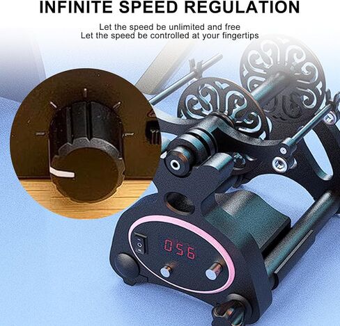 Adjustable-Speed Electric Spinning Wheel, 12V Digital Display Yarn Winder, Portable Winding Tool,Black in Saudi Arabia