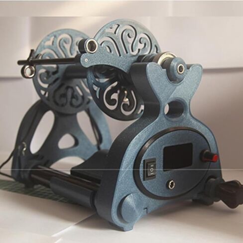 Adjustable-Speed Electric Spinning Wheel, 12V Digital Display Yarn Winder, Portable Winding Tool,Black in Saudi Arabia