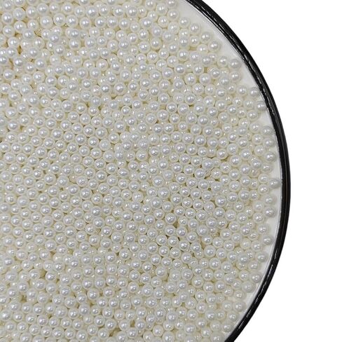 Homankit Gold Pearl Sprinkles for Cake Decorating, 10mm 120g/4.23OZ Sugar Pearl Cake Decorations for Baking Cookie Cupcake Toppers Ice Cream Toppings Birthday Wedding Supplies in Kuwait