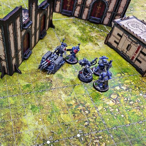 Jucoci Tabletop Wargaming Battlemat 44'' x 60'' with WH40K Deployment Zones and Grid (Grassland) in Kuwait