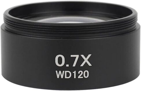 WD165 0.5X 0.7X 0.75X 1.5X 2.0X Auxiliary Objective Thread for 48mm Barlow Glass Lens Stereo Tricocular Microscope (0.5X 1.5X) in Kuwait