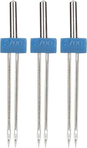 Double Needles Pins, Stainless Steel Threading and Hooking Stitches, 3pcs, for Sewing Machines in Saudi Arabia