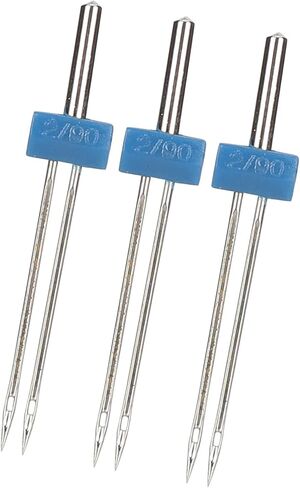 Double Needles Pins, Stainless Steel Threading and Hooking Stitches, 3pcs, for Sewing Machines in Saudi Arabia