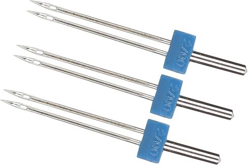 Double Needles Pins, Stainless Steel Threading and Hooking Stitches, 3pcs, for Sewing Machines in Saudi Arabia