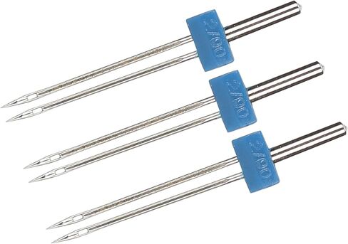 Double Needles Pins, Stainless Steel Threading and Hooking Stitches, 3pcs, for Sewing Machines in Saudi Arabia