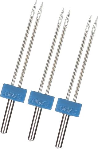 Double Needles Pins, Stainless Steel Threading and Hooking Stitches, 3pcs, for Sewing Machines in Saudi Arabia