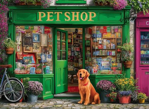 500 Piece Puzzle for Adults – Garden and Dog Jigsaw Puzzle for Adults & Seniors – Eco-Friendly Recycled Paper – Fun & Challenging Family Game Gift for Friends and Family (20.5 x 15 in) in Kuwait
