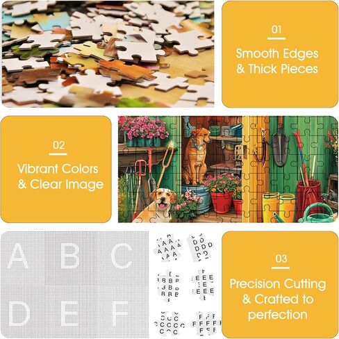 500 Piece Puzzle for Adults – Garden and Dog Jigsaw Puzzle for Adults & Seniors – Eco-Friendly Recycled Paper – Fun & Challenging Family Game Gift for Friends and Family (20.5 x 15 in) in Kuwait