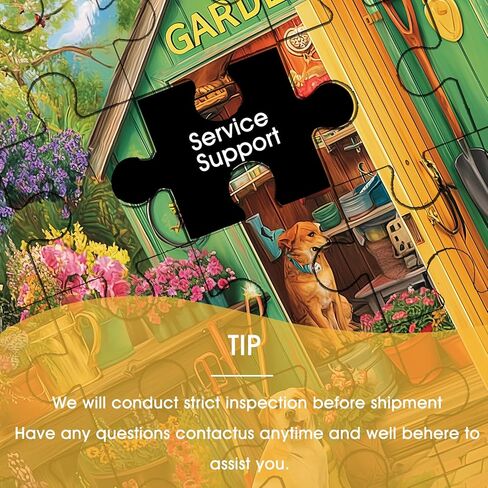 500 Piece Puzzle for Adults – Garden and Dog Jigsaw Puzzle for Adults & Seniors – Eco-Friendly Recycled Paper – Fun & Challenging Family Game Gift for Friends and Family (20.5 x 15 in) in Kuwait