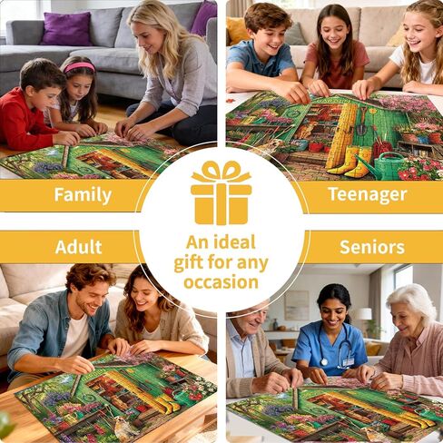 500 Piece Puzzle for Adults – Garden and Dog Jigsaw Puzzle for Adults & Seniors – Eco-Friendly Recycled Paper – Fun & Challenging Family Game Gift for Friends and Family (20.5 x 15 in) in Kuwait