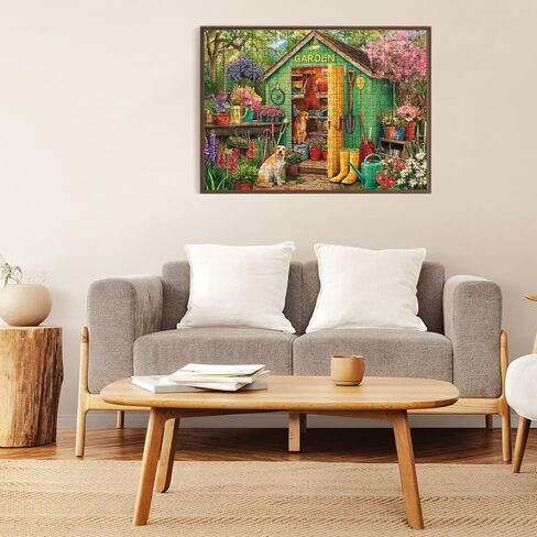 500 Piece Puzzle for Adults – Garden and Dog Jigsaw Puzzle for Adults & Seniors – Eco-Friendly Recycled Paper – Fun & Challenging Family Game Gift for Friends and Family (20.5 x 15 in) in Kuwait