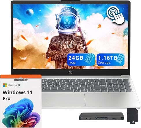 HP 15-ef0875ms 15.6" HD Touchscreen Laptop (AMD Ryzen 7, 12GB Ram, 256GB SSD, AMD Radeon RX Vega 10 Graphics) Windows 10 Home, Natural Silver in Saudi Arabia