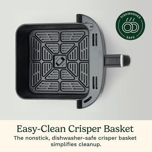 فرن مقلاة هوائية Cuisinart AIR200، سلة 6 كيو تي، مقلاة هوائية من الفولاذ المقاوم للصدأ مع حزمة حماية محسنة CPS لمدة عامين in Kuwait