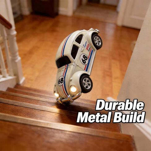 Mini Retro RC Car, 1/64 Scale Mini Beetle Car, 2.4Ghz & APP Remote Control (White) in Saudi Arabia