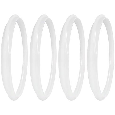 4-Pcs Replacement Silicone Gasket Seal Rings for 5 and 6 Quart Electric Pressure Cooker Accessories Parts, Clear (Upgraded) in Saudi Arabia