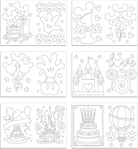JAMNSY 12Pcs Cartoon Coloring Books, Cute DIY Coloring Book Set, Perfect for Party Favors, Birthday Party Gifts, Classroom Activity, Sock Stuffing in Kuwait