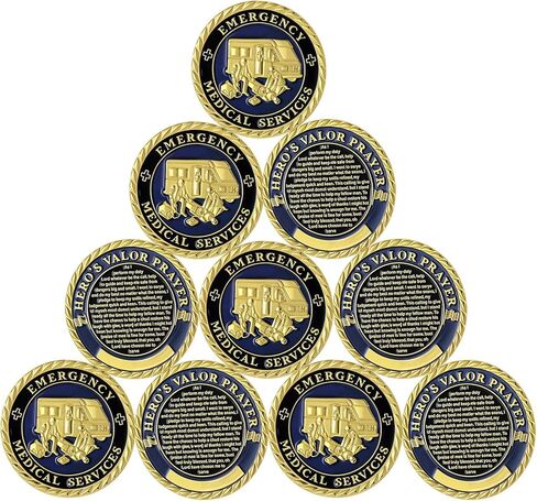 20 Pcs Police Challenge Coin Saint Michael Law Enforcement Challenge Coin for Back to School Police Gifts Bulk Christmas Policeman Prayer Gift in Saudi Arabia