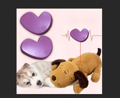 Heartbeat Box Puppy Toy Heartbeat Simulator Replacement Soother for Pet Behavioral Training Sleep Aid Calming Toys Cat Kitten Dog Pet Anxiety Relief and Calming Aid No Plush Toy in Saudi Arabia