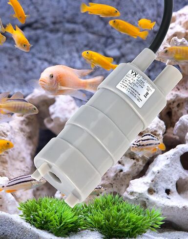 QWORK 12V Submersible Water Pump, 2 Pack 840 L/H 5 m Maximum Lift Freshwater Pump for Fish Tank, Soilless Cultivation, Garden Watering in Saudi Arabia
