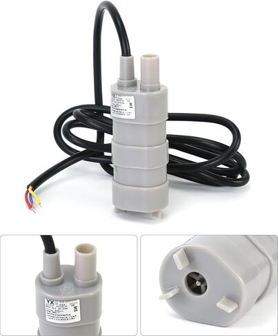 QWORK 12V Submersible Water Pump, 2 Pack 840 L/H 5 m Maximum Lift Freshwater Pump for Fish Tank, Soilless Cultivation, Garden Watering in Saudi Arabia