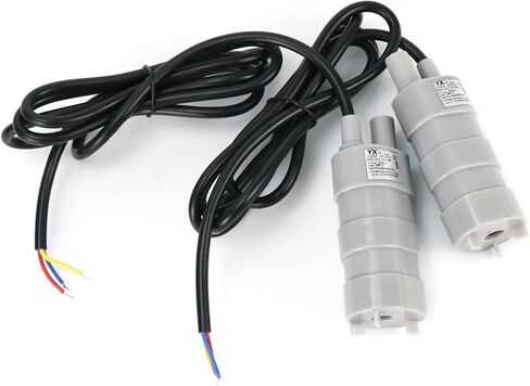QWORK 12V Submersible Water Pump, 2 Pack 840 L/H 5 m Maximum Lift Freshwater Pump for Fish Tank, Soilless Cultivation, Garden Watering in Saudi Arabia