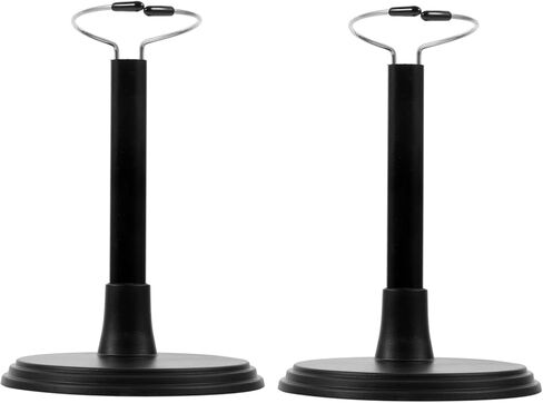 2PCS Doll Stand for 18 Inch Dolls Vertical Display Rack Reusable Action Figure Support for Toy Collectors and in Saudi Arabia