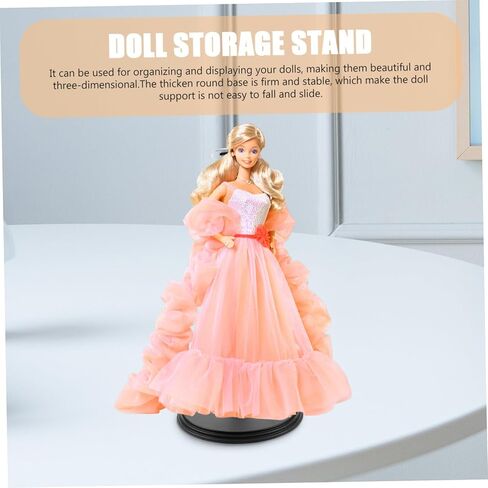 2PCS Doll Stand for 18 Inch Dolls Vertical Display Rack Reusable Action Figure Support for Toy Collectors and in Saudi Arabia