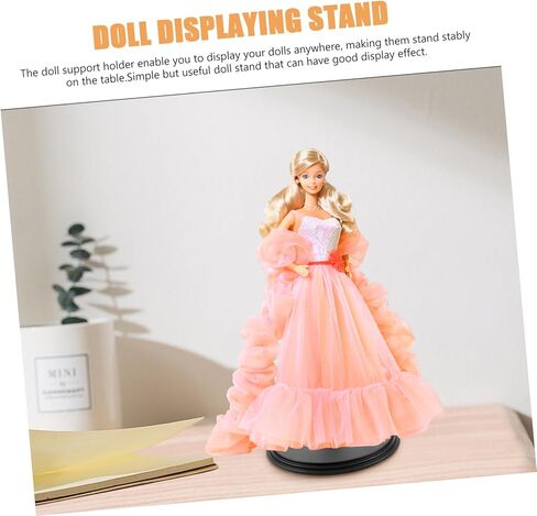 2PCS Doll Stand for 18 Inch Dolls Vertical Display Rack Reusable Action Figure Support for Toy Collectors and in Saudi Arabia